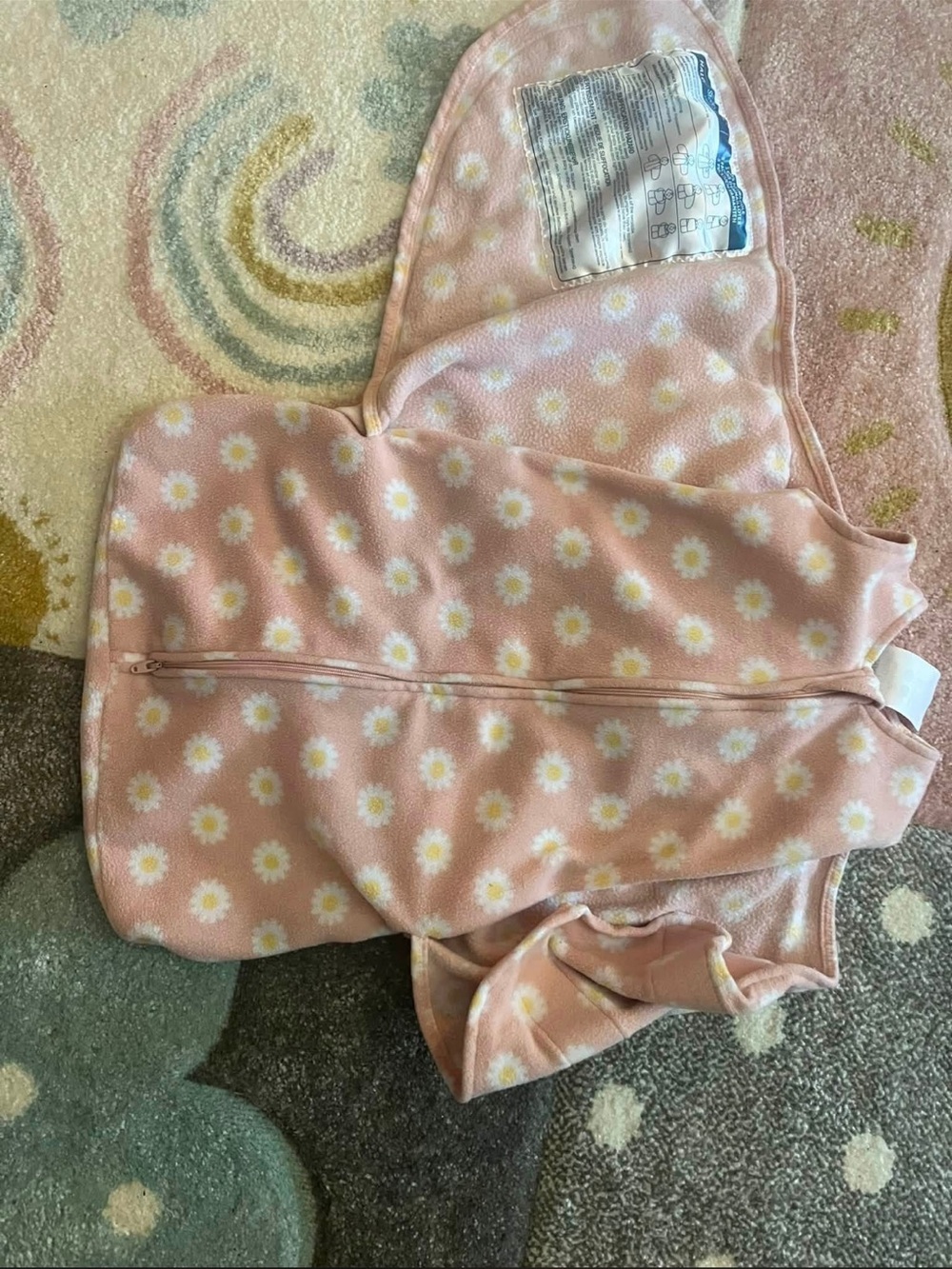 HALO Pink Daisy Sleep Sack Swaddle